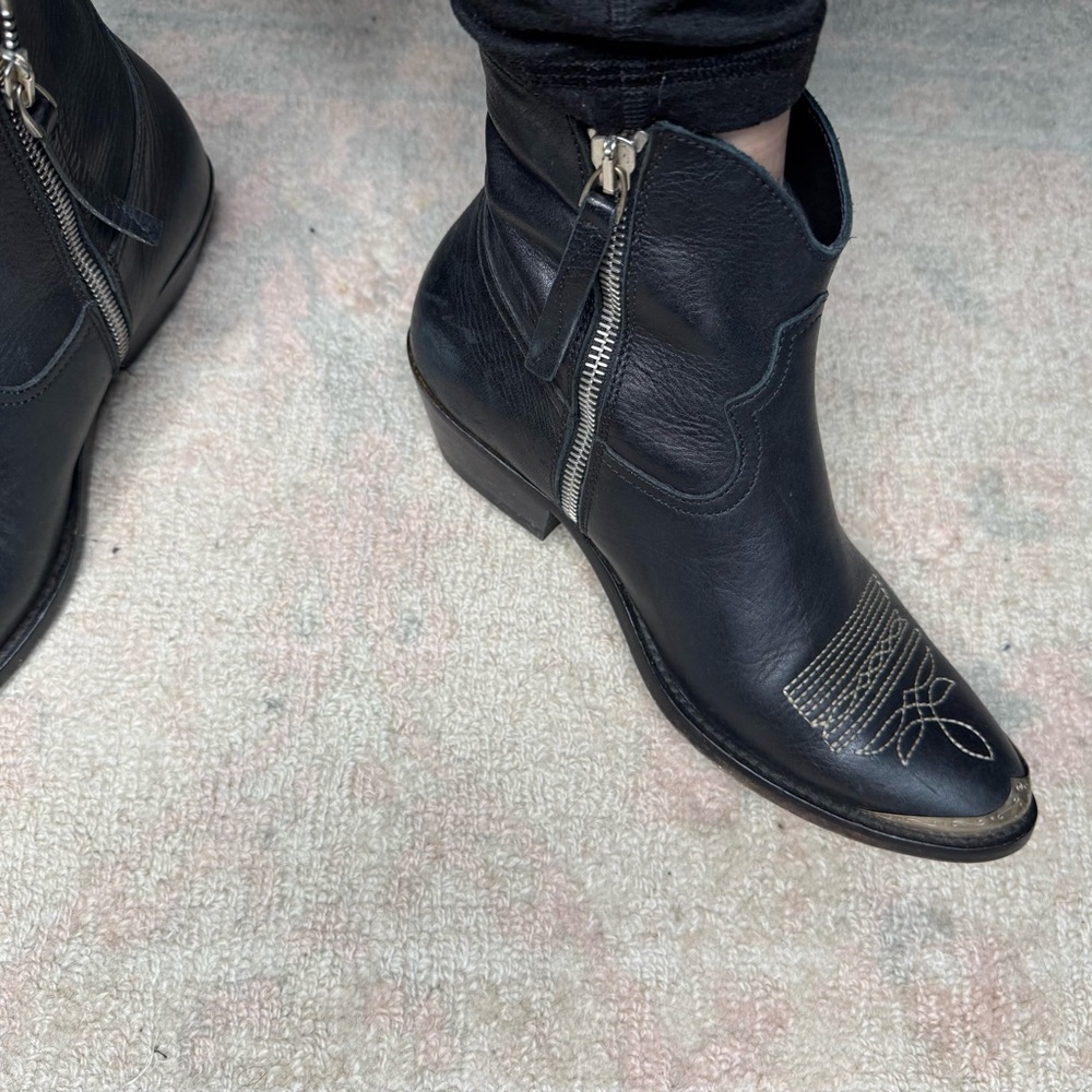 Golden‎ goose Black Western Ankle boots - Picture 5 of 6